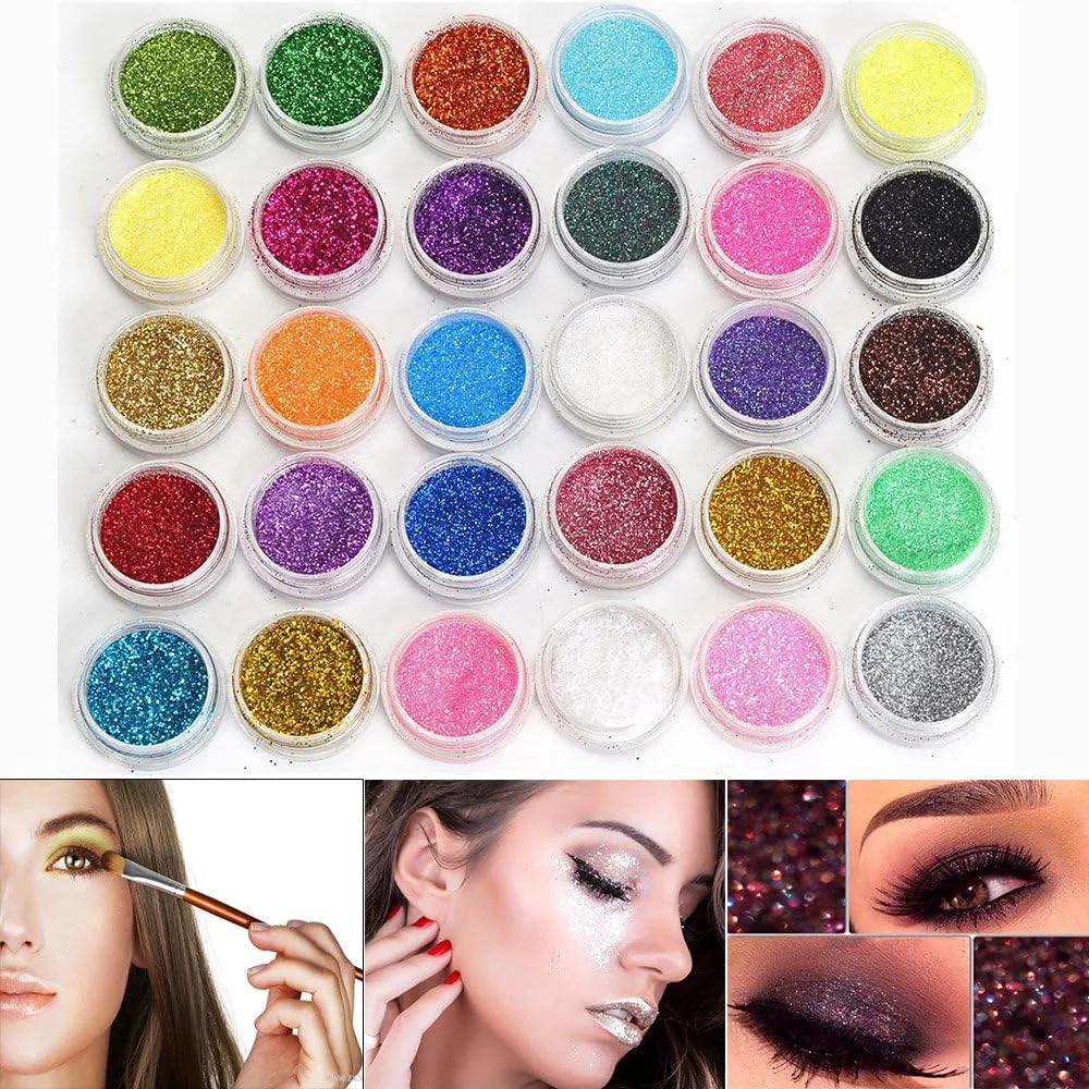 Neverland Professional 30 Mixed Color Cosmetic Glitter Mineral Eyeshadow Eye Makeup Shadow Pigments Powder New