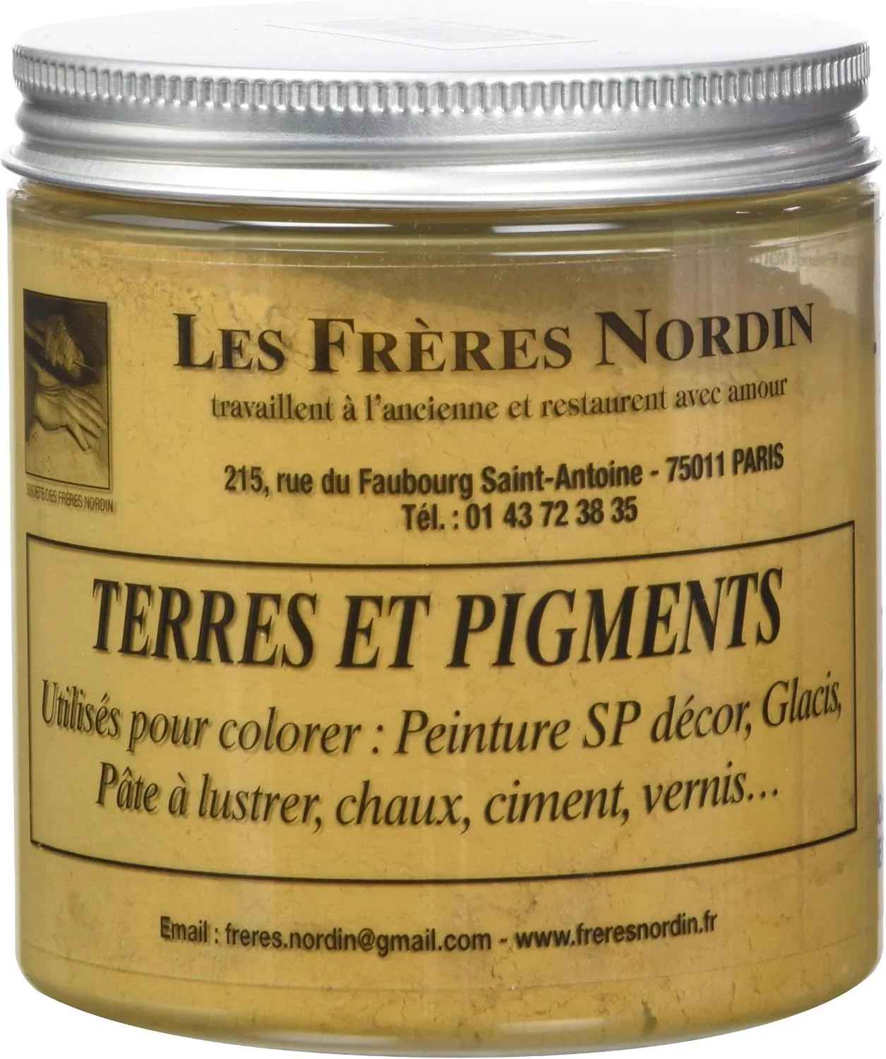 Les Frères Nordin 418111 Terre Pigment Ocre Jaune