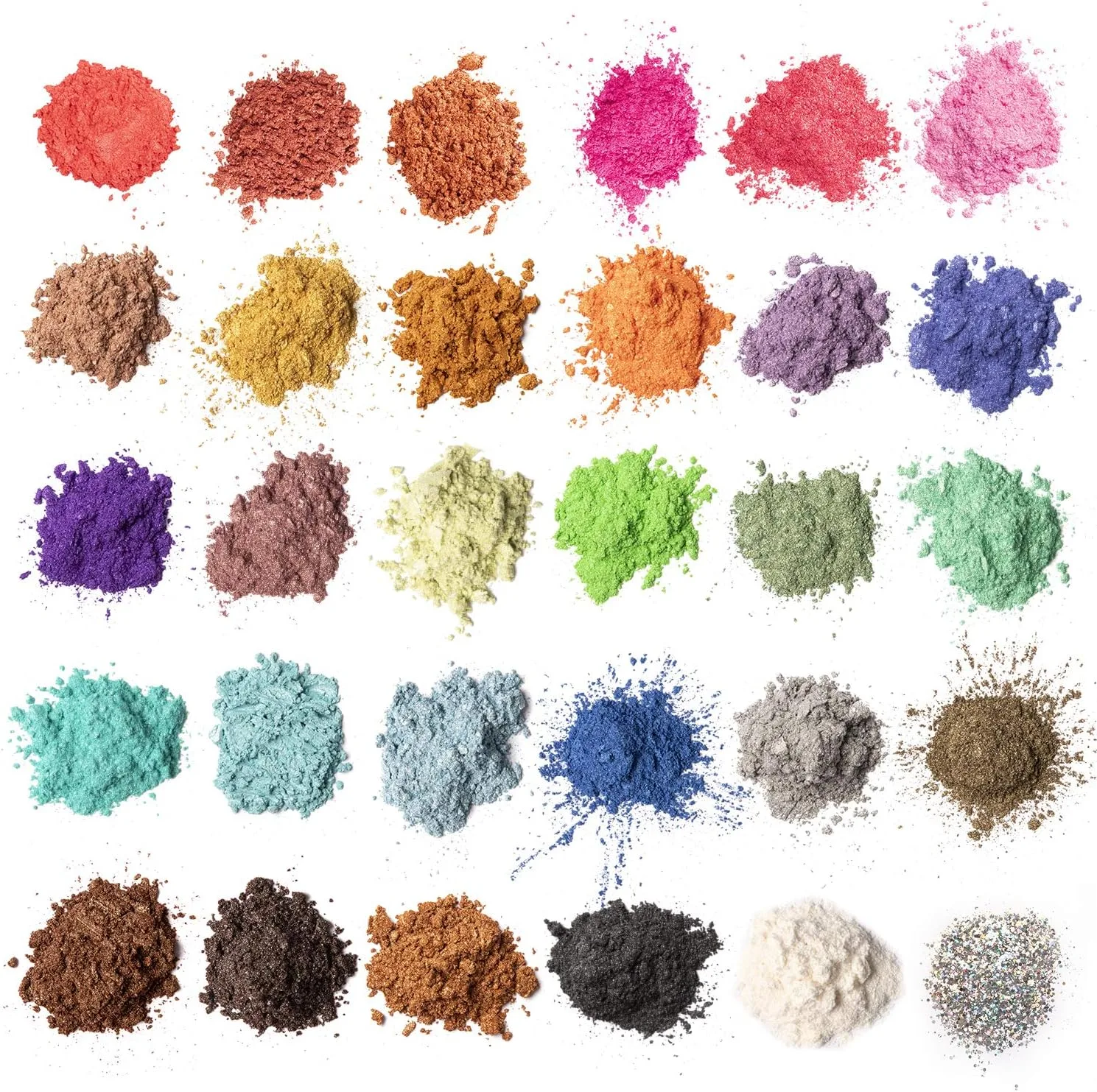 Poudre de Mica 30 Couleurs 5g – Colorants Savon et Cosmétiques