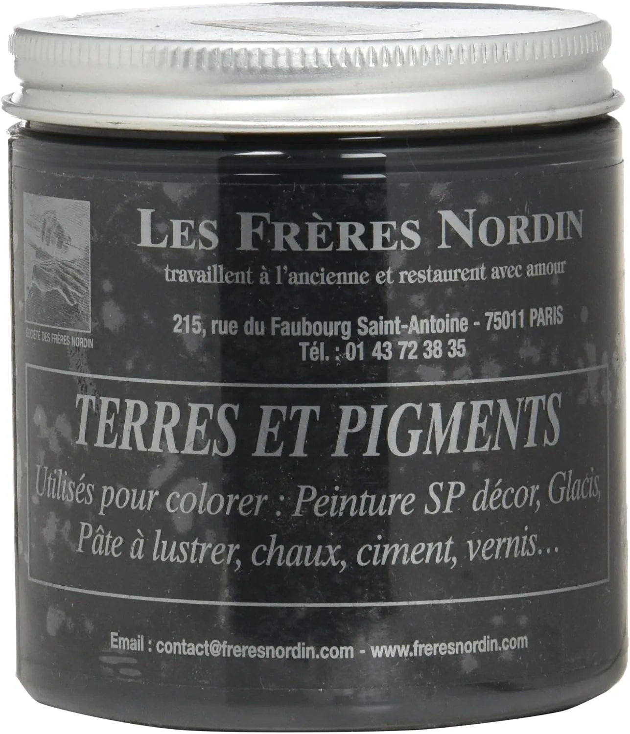 Terre Pigment Noir Ivoire 200g Nordin