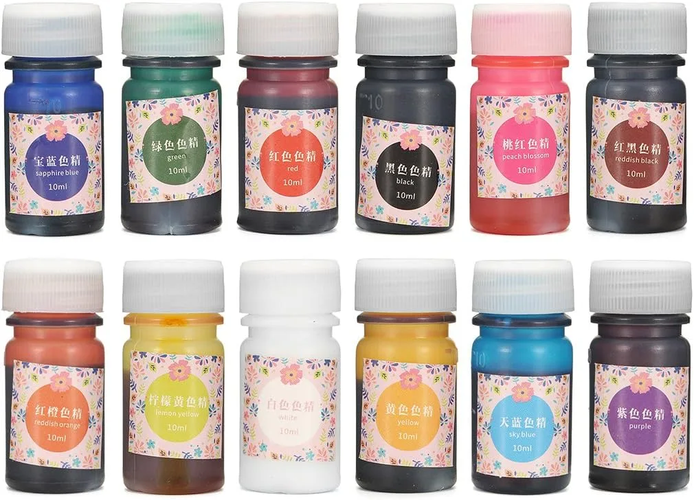 EsportsMJJ 12 Couleur Époxy Uv Dye À Colorier Résine Colorante Pigment Art Artisanat Mix Couleur