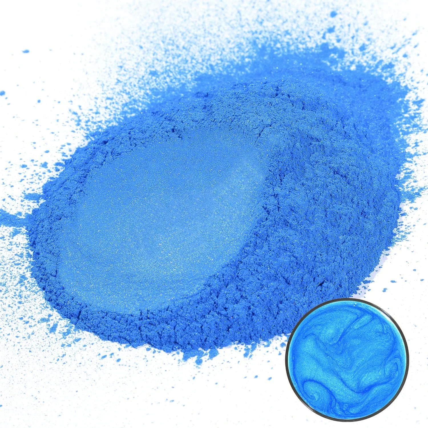 MOSUO Pigments Poudre de Mica,50g Magique Bleu Colorant de Savon, Pigment Resine Epoxy Pailletées Naturel Minerale pour…
